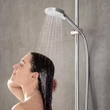 Душова лійка hansgrohe Croma Select E, 3 режими, антикальк, хром, 110x110 мм