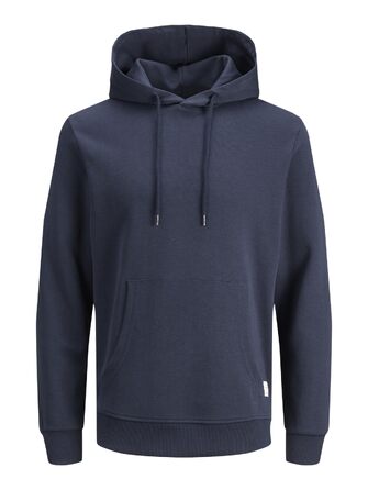 Чоловічий худі Jack & Jones JJ Basic Noos темно-синього кольору, розмір M