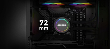Система водяного охолодження GENESIS Hydria 240 ARGB, чорна