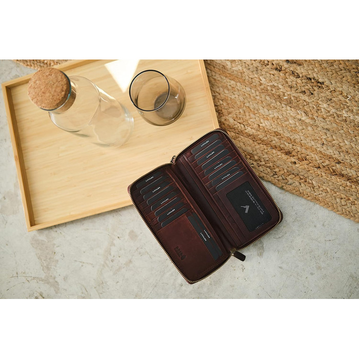 Lavalen® Women's Wallet Large - Leather - Large Women's Wallet - Large Women's Wallet RFID - Large Women's Wallet - Women's Wallet - Women's Leather Wallet - Women's Gift