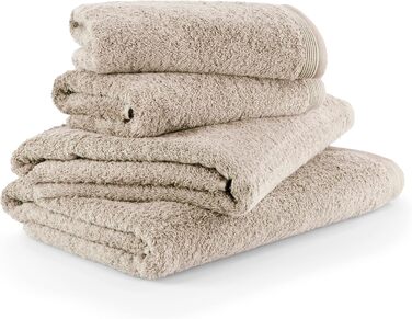 MÖVE Superwuschel Towel Set, 2 Shower Towels 80 x 150 cm & 2 Hand Towels 50 x 100 cm, Made in Germany, 100% Cotton, cashmere