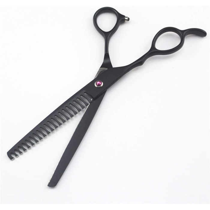 Професійні ножиці для грумінгу собак WYGC, ліва рука, 7.0 дюймів, набір з 3 шт. (2 фінішні, 1 вигнута)