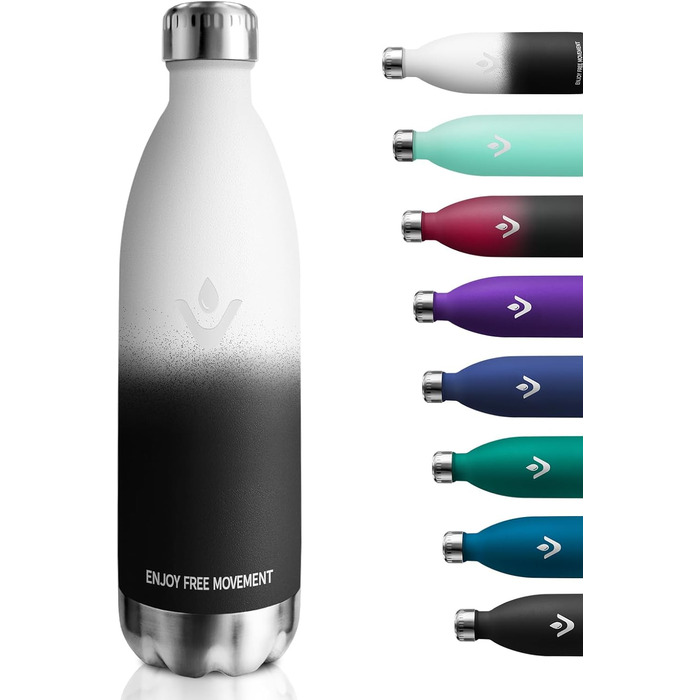 Термофляга 1000 мл, сталева, без BPA, для спорту та подорожей, зелена