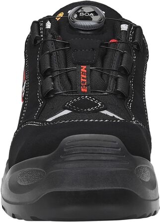 Робочі черевики ELTEN SENEX BOA ESD S3 для чоловіків, текстиль, алюмінієва захисна капа, легкі, спортивні, чорно-червоні, розмір 43