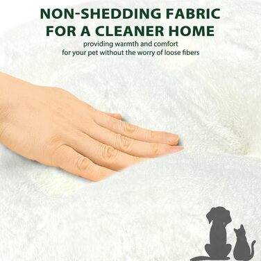 М'яке ліжко-доннат для котів та собак, 50x50x20 см, блакитне