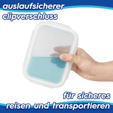 Набір скляних контейнерів для зберігання продуктів Harbour Housewares - 10 шт. з кришками (2 розміри)