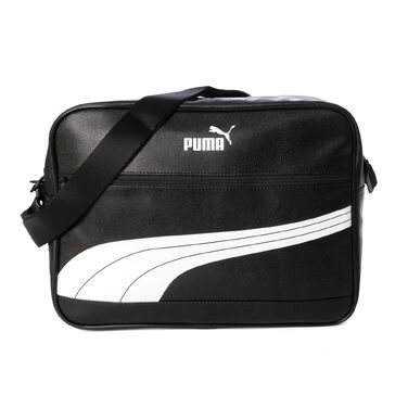 Унісекс сумка-месенджер PUMA Campus Reporter Retro чорно-біла