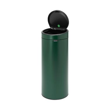 Сміттєве відро Brabantia Touch Bin New, 40 л, нержавіюча сталь, 32.8 x 48.3 см, колір Pine Green