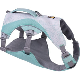 RUFFWEAR Swamp Cooler Dog Harness and Handle, Lightweight Running Gear Keeps Pets Cool in Hot Weather, Adjustable, Strong, and Cooling, 2 Leash Ports, (Large/XL, 81-107cm) (Sage Green, X-Small)