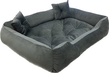 Ортопедичне собаче ліжко Dogs4Life Velours XL 135x100 см | Для великих собак | З водонепроникним покриттям | Зручне собаче ліжко | Легко мити | На відкритий простір | З бортиком