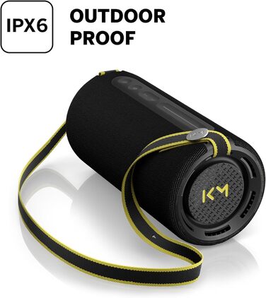 Loewe We. HEAR pro: Портативна Bluetooth колонка 60W, чорна. Водонепроникна, до 17 годин роботи, для дому та вулиці