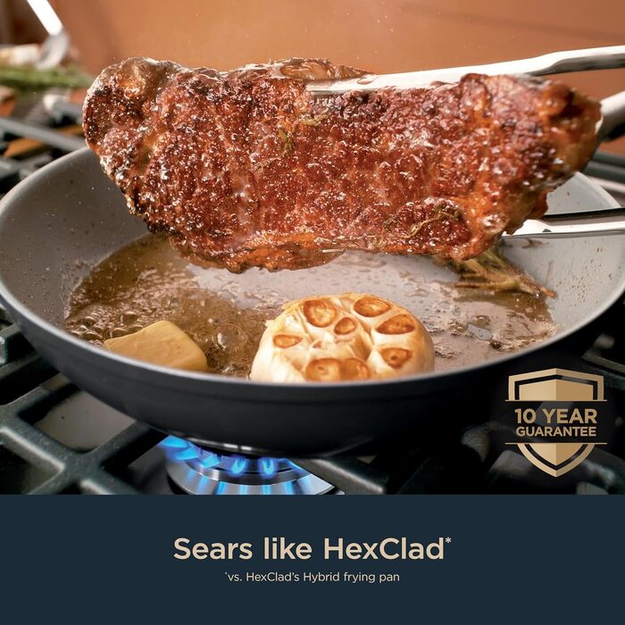 Набір посуду Ninja Ceramic Pro CW39010GN, 10 предметів, керамічне покриття, антипригарний, для всіх плит (індукція), зелений (чорний)