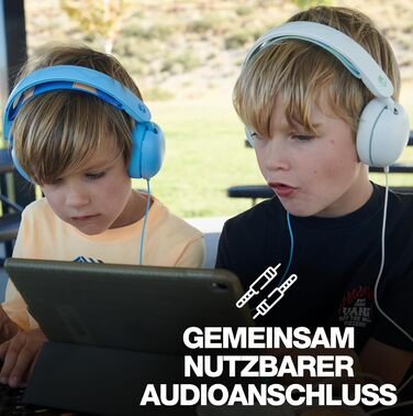 Навушники Skullcandy Grom Over-Ear - блакитні, Bluetooth, 45 годин роботи, обмеження гучності, сумісні з iPhone та Android