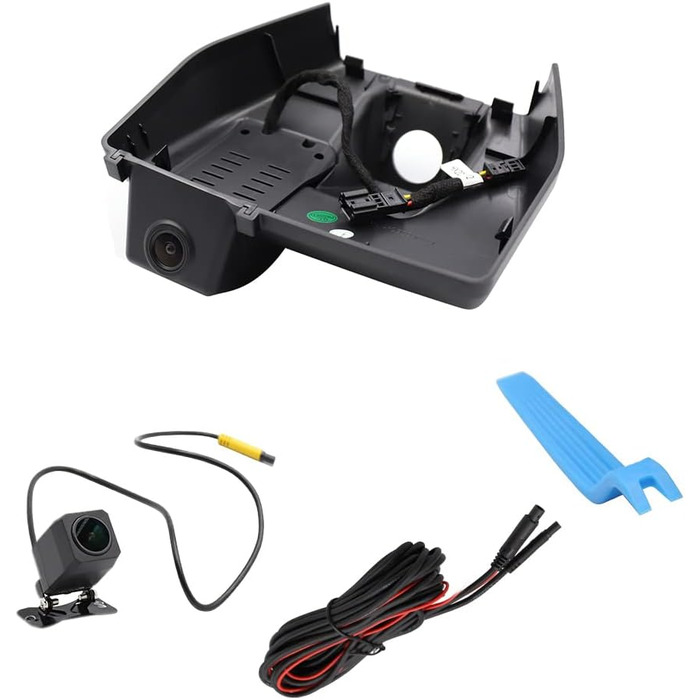 Автомобільний відеореєстратор Fitcamx для VW ID.3 (2020-2026) та Seat Cupra Born, 4K UHD 2160P, WiFi, нічний режим, OEM стиль, Plug & Play, з G-сенсором та картой 64 ГБ (передній 2K + задній 1080P)