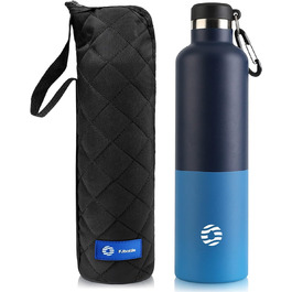 Термос-бутилка FEIJIAN FJbottle 316 з нержавіючої сталі 750/1000 мл, вакуумна, герметична, з карабіном, BPA-free для спорту, роботи та подорожей