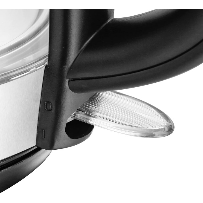 Електричний чайник EMERIO з об'ємом 1.7 л, 2200 Вт, синя LED-підсвітка, 360° підставка, скло Borosilikat, без BPA, WK-119988.7