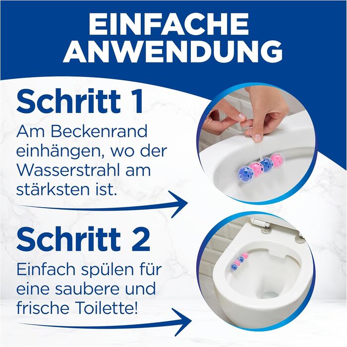 Освіжувач для унітаза WC Frisch Kraft Aktiv Duftspüler Blütenfrische, підвісний блок для туалету (10 шт)