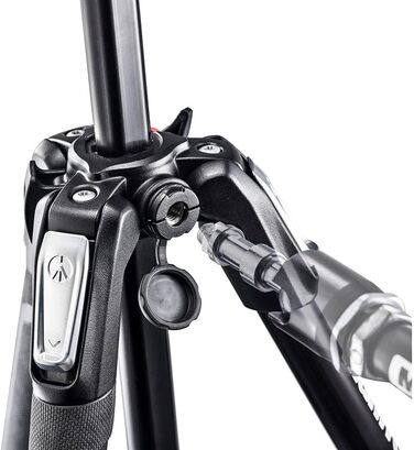 Штатив Manfrotto 190X з алюмінію – 3-секційний для камер без дзеркала та DSLR (комплект з двосторонньою головкою)