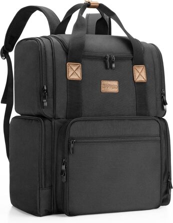 Косметичка-рюкзак BAFASO для жінок та дівчат, органайзер для макіяжу, чорна косметичка для подорожей