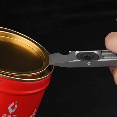 ResafeLy універсальний EDC мультитул з титану: брелок, ломака, відкривачка для пляшок і консервів, ключ, викрутка-тріскачка