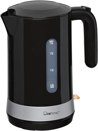 Електричний чайник Clatronic WK 3837: скляний, 1.7 л, BPA free, з підсвічуванням, для дому