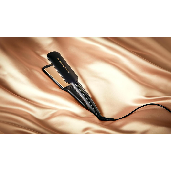 Випрямляч для волосся Remington Proluxe S9150B: широкі керамічні пластини, технологія OPTIheat, цифровий дисплей