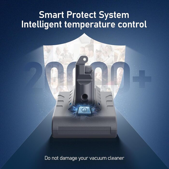 Акумулятор Keenstone 6500mAh 25.2V для пилососів Dyson V10 Animal, Absolute, Motörhead, Fluffy, Total Clean, SV12 (замінник V6 6.5Ah)