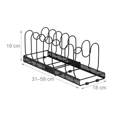 Relaxdays Metal Pan Holder