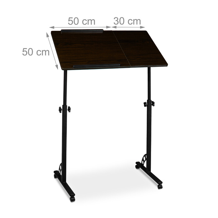 Relaxdays Large Adjustable Height Laptop Table