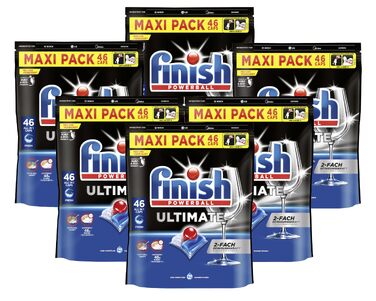 Таблетки для посудомийних машин Finish Ultimate Fresh, XXL упаковка, 276 шт (6х46), для максимального очищення та блиску
