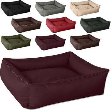 Лягушкове ліжко для собак BedDog MAX, XXL, бежеве (80x65x18 см), знімний, washable, для великих собак