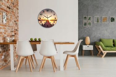 Настінний годинник Tulup багатоколірний, 60 см