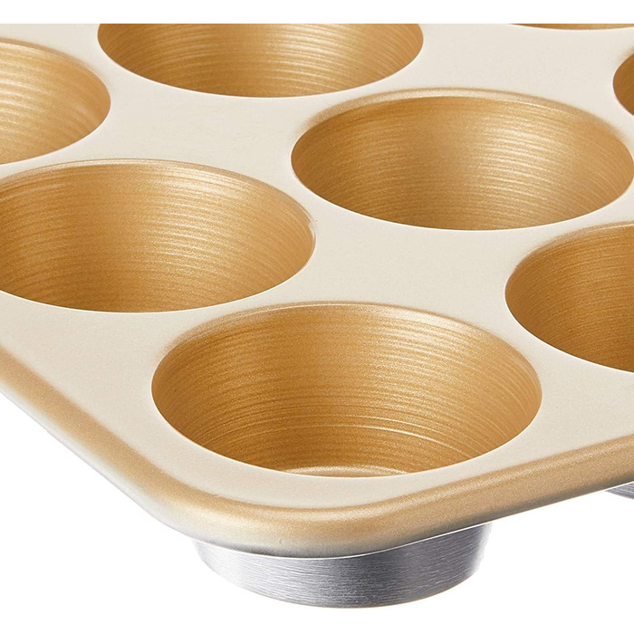 Форма для мафінів Nordic Ware Naturals, алюмінієва, антипригарна, 12 чаш, 7,9 см