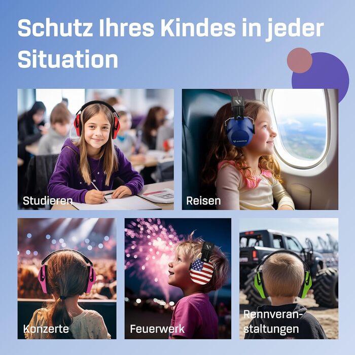 Навушники захисні Vanderfields Premium для дітей 3-12 років, широкого спектру, шумозаглушення 33.2 dB, Dinosaur Club