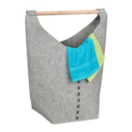 Relaxdays Portable Felt Laundry Collector
