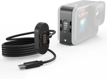 Зарядний пристрій для GoPro Hero 13 Black — 3-канальний заряд для акумуляторів з швидкою зарядкою, USB-C кабель. Сумісний з GoPro Hero 13 Black, оригінальний акумулятор (без акумулятора). Для Hero 9-13