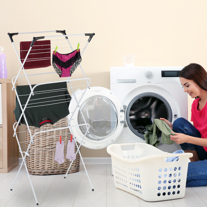 Relaxdays Folding Clothes Drying Rack