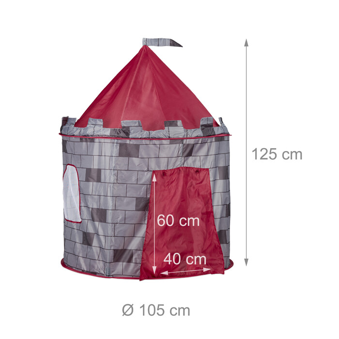 Relaxdays Knight Castle Play Tent for Boys