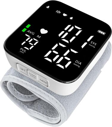 Тонометр на зап'ястік, LED-дисплей, регульована манжета, виявлення аритмії, CK-W118