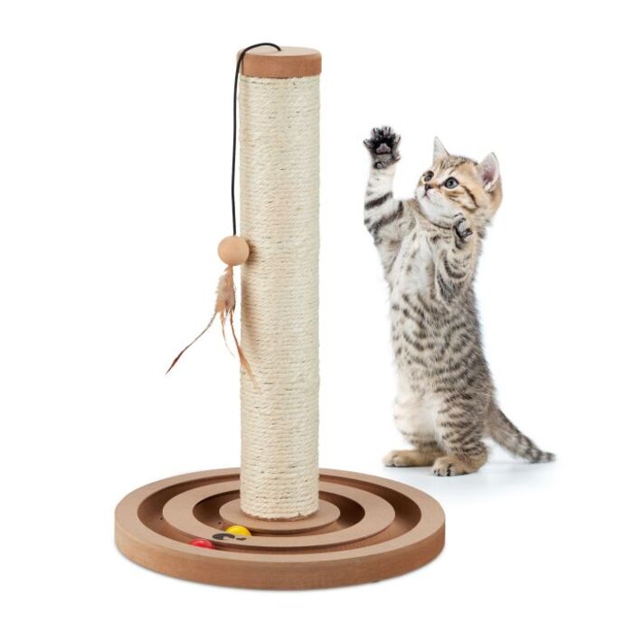 Relaxdays Scratching Post with Toys