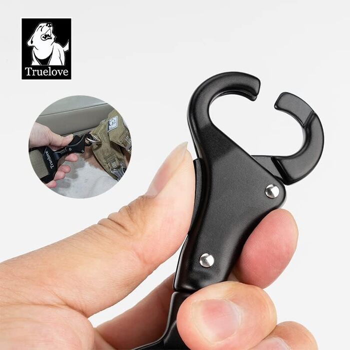 Ремінь безпеки для тварин WINHYEPET True Love: надійна фіксація в авто, сумісний з усіма ременями, для собак та котів, TLM1993, середній розмір