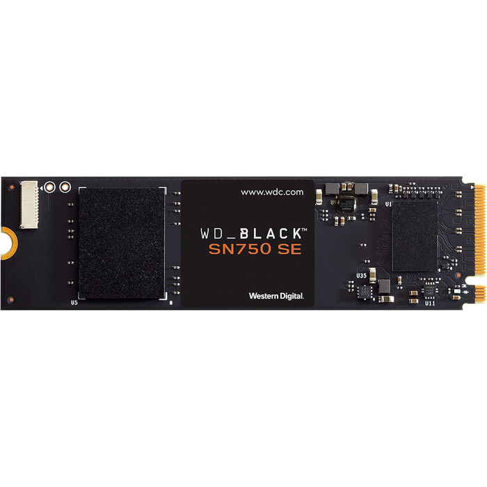 SSD WD_BLACK SN750 SE 1TB M.2 NVMe PCIe Gen4 – ігровий накопичувач, 3600 МБ/с