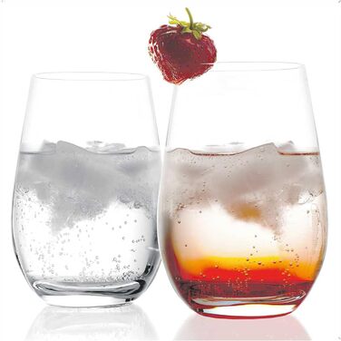 Stölzle Lausitz Water Glasses Event 6-Piece Set 465 ml – All-Purpose Glasses for Water, Juice & Cocktails – High-Quality Drinking Glasses Made of Lead-Free Crystal Glass – Dishwasher & Shock-Resistant, Made in Germany