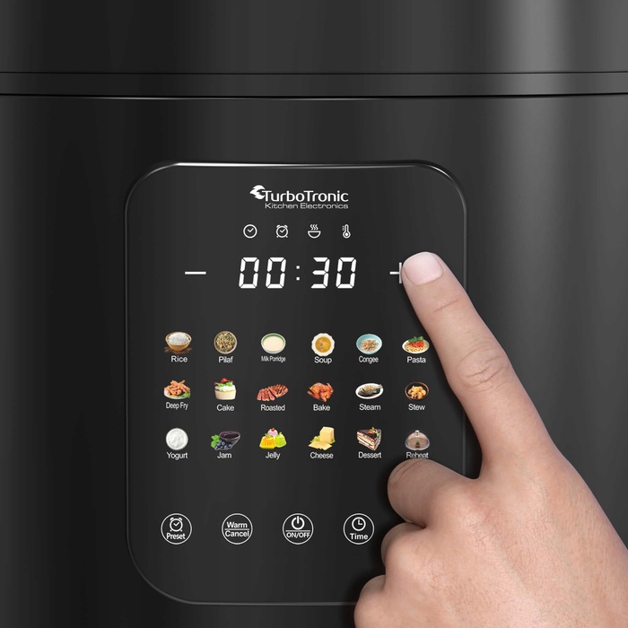 Мультиварка TurboTronic TT-DMC18 BLACK, 860 Вт, 5 л, 18 програм