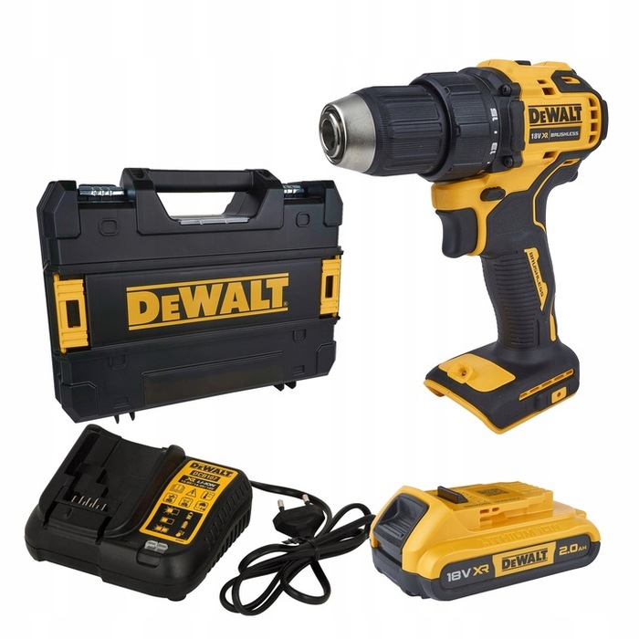 Акумуляторний шуруповерт DeWalt 18V 2,0Ah безщітковий 65Nm у кейсі
