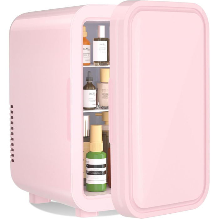 YASHE Mini Fridge - 6 Liter / 8 Cans - Portable Thermoelectric Cooler - Pink