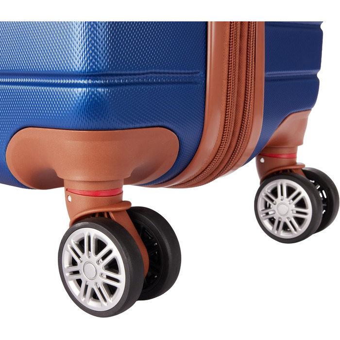 Набір валіз BruBaker Paris з трьох частин (M, L, XL) з жорстким корпусом, коліщата та замком-кодом. Валізи-тролі (M, L, XL) блакитного та коричневого кольорів.