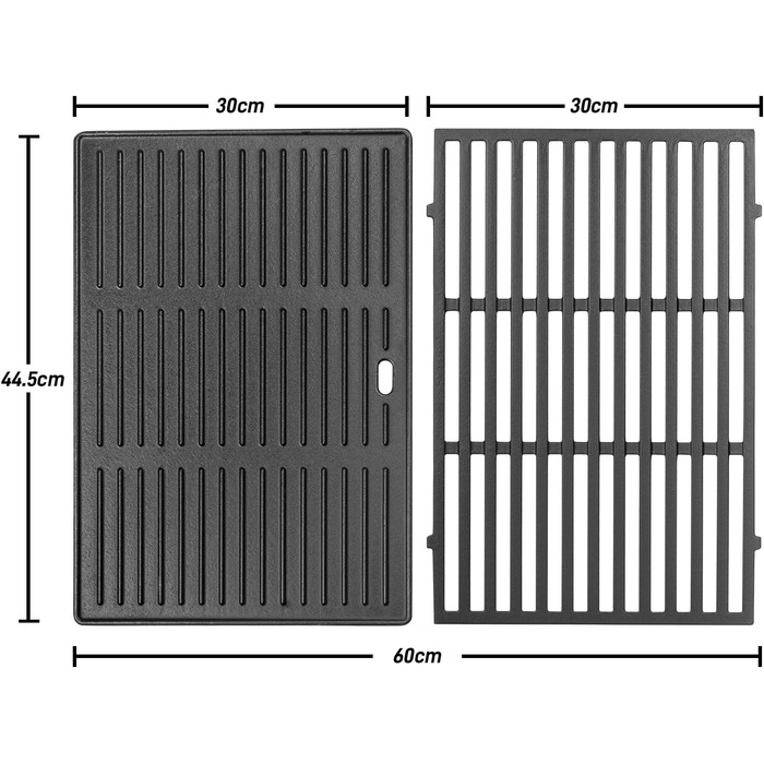 Решітка-гриль та сковорода для Weber Spirit 300 серії (E310, E320, S310) - замінна деталь, 44,5 см