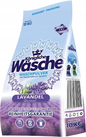 Універсальний пральний порошок Königliche Wäsche, лаванда, 10 кг (Німеччина)