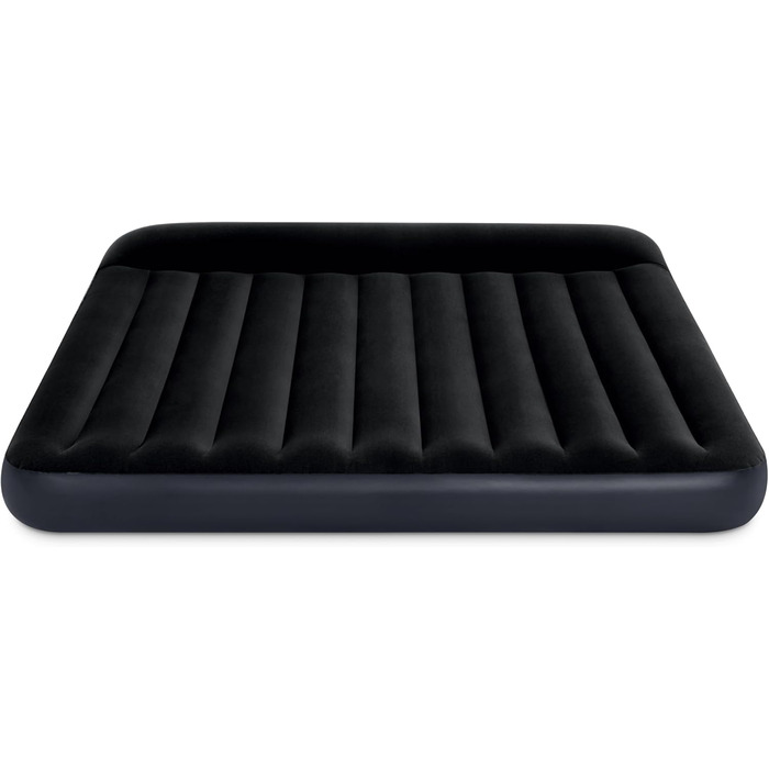 Надувний матрац Intex Dura Beam Pillow Rest King 182x203x25 см чорний (без насоса)
